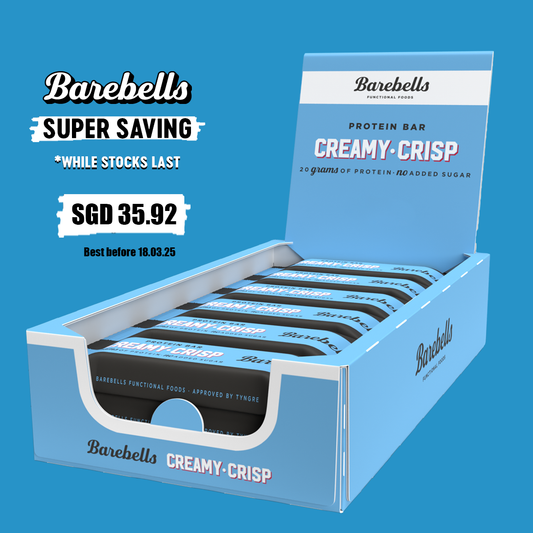 SUPER SAVING Barebells Protein Bars - Creamy Crisp (1 Box -12 bars)