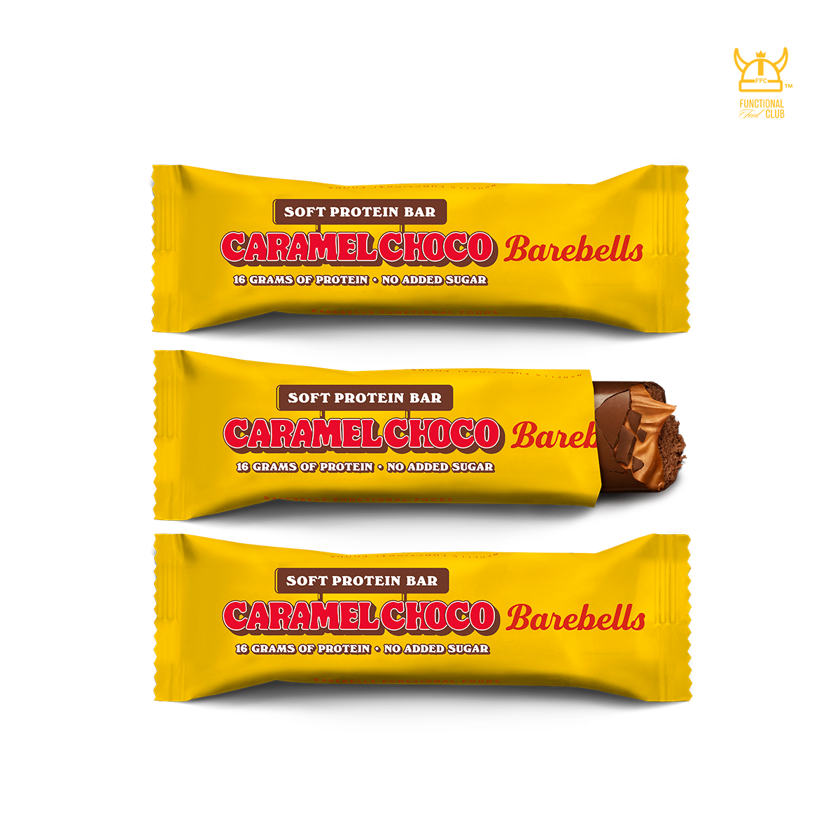 Barebells Soft Protein Bar ( NEW ) - Caramel Choco (3 Bars)